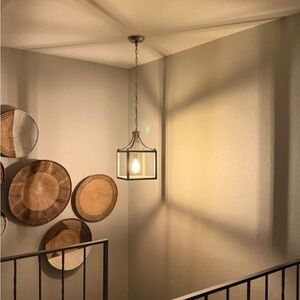 Hampton Bay Nickel Mini Pendant Light Fixture